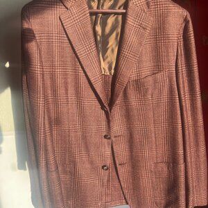 Kiton Plaid Sport Coat